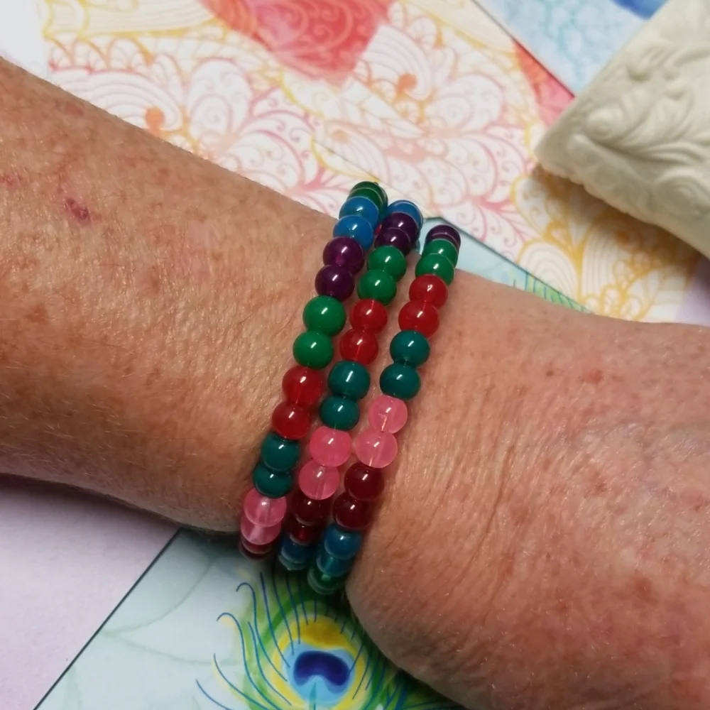 Multicolored Layered Bracelet!